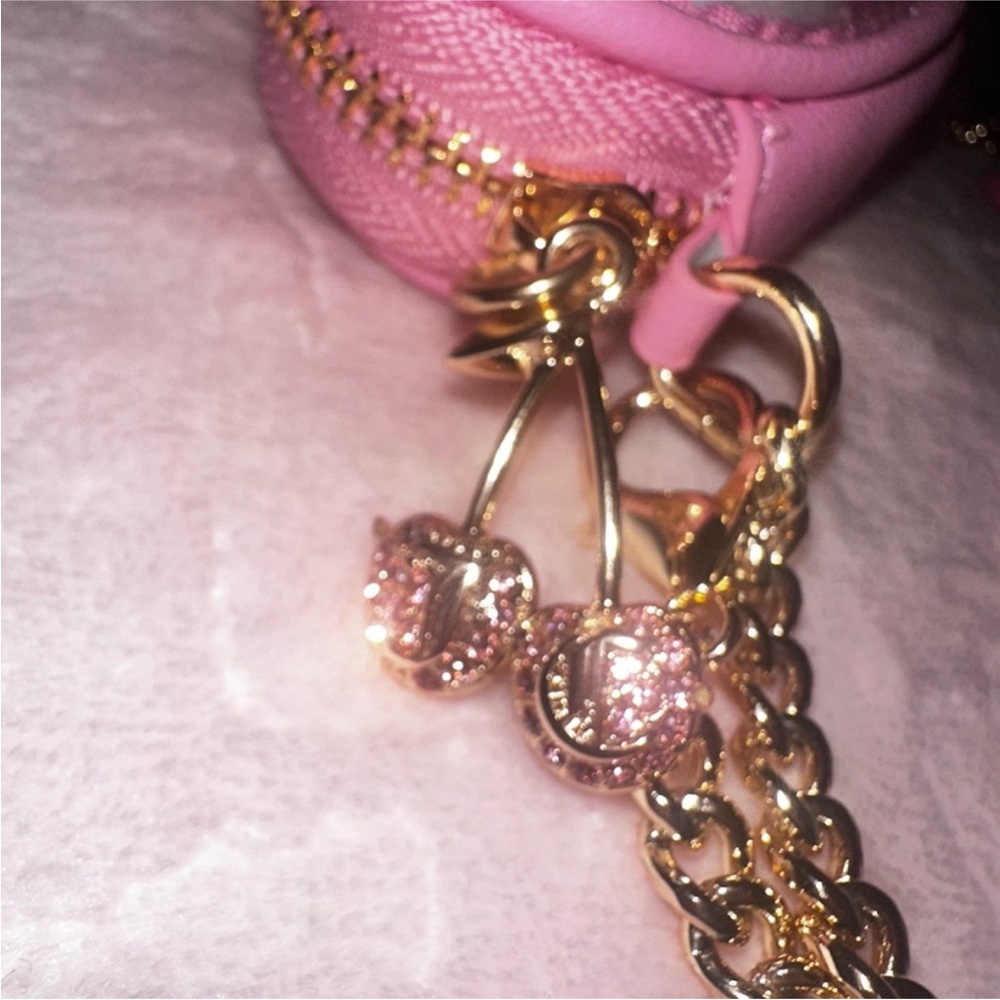 Juicy Couture pink bag charm keychain set - Picture 6 of 8